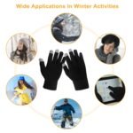 Unisex Touch Screen Gloves Full Finger Winter Warm Knitted Gloves For Warmth Running Cycling Camping Hiking - Image 2