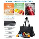 Convenient Commute New Lunch Bag Women's Insulated Lunch Box Women's Leak-proof Large Purse Diagonal Computer Storage - Image 8