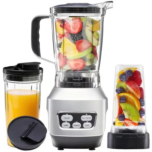 05f4f837-7776-477d-be11-c3e0b3533ddc.jpg Moothie Blender, Countertop Blenders For Kitchen With 23 34 60oz BPA-Free Portable Cups, Professional Smoothie Maker With Four Programs For Shakes, Sauces, Juice And Ice Crushing - Image 1