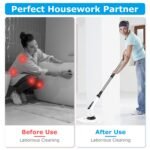 1Pc Electric Spin Scrubber Cordless Rechargeable Telescopic Cleaning Brush 8 Replaceable Heads 2 Speed Adjustable Extension Arm Bathroom Tub Tile Floor - Image 8