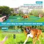 2 In 1 Wireless Electric Dog Fence Waterproof Pet Shock Boundary Containment System Electric Training Collar For Small Medium Large Dogs - Image 5