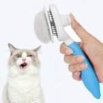 Self Cleaning Slicker Brush - Cat Brush Skin-Friendly Deshedding Grooming Massaging Tool For Long & Short Haired Pets - Image 7