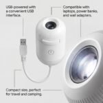 Projection Night Light - USB Powered Starry Sky Lamp for Bedroom Nursery Ambient Lighting - Image 4
