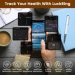 Smart Ring Health Tracker Fitness Sleep Stress HRV Tracker With Charging Case Magnetic Charging Cable For Women & Men - Image 7