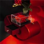 Fashion Jewelry Box Red Apple Christmas Gift Necklace Eternal Rose For Girl Mother's Day... - Image 2