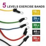 5 PC Set Resistance Band Resistance Bands, Exercise Bands, Exercise Resistance Bands, Exercise - Image 5