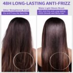 Hair Straightener Brush, Ionic Plus Steam Straightening Brush For Smooth, Anti-frizz Hair, Anti-Scald Ceramic Straightening Comb - Image 3