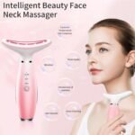 Neck Face Massager, Skin Care Face Massage Tool, 3-in-1 Facial Massager, Face Sculpting Tool With Thermals, Vibration - Image 2