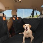 Dog Car Back Seat Cover With Zipper Mesh Window Storage Bags Waterproof 600D Oxford Cloth Car Seat Protector With Slide Flaps For Cars Trucks SUVs - Image 8