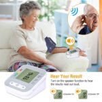 1Pc Digital Arm Blood Pressure Monitor LCD Digital Heart Beat BP Gauge Health Test With Voice - Image 5