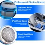 Portable Electric Shaver With LED Digital Display Type-C Rechargeable Electric Razor For Men Electric Beard Trimmer For Home Office Travel Car - Image 4