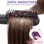 Hair Straightener Brush, Ionic Plus Steam Straightening Brush For Smooth, Anti-frizz Hair, Anti-Scald Ceramic Straightening Comb - Image 7