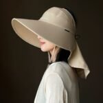 Sun Hat Female Sun Protection UV Protection Big Brim Summer Cover Full Face - Image 3
