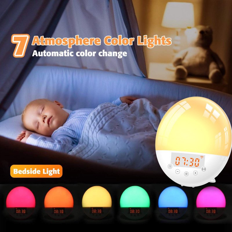 1581788455959.jpg WiFi Voice Control Intelligent Alarm Clock, Sunrise Natural Wake-up Light - Image 1
