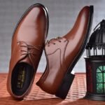 Black Shoes With Pointed Toe For Men - Image 6