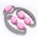 U Shape Trigger Point Massage Roller Full Body Massage Tool Arm Leg Neck Muscle Massager 4 Wheels Fitness Device For Sports - Image 4