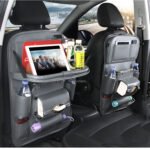 PU Leather Car Storage Bag Multifunction Seat Back Tray Hanging Bag Waterproof Car Organizer Automotive Interior Accessories - Image 9
