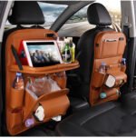 PU Leather Car Storage Bag Multifunction Seat Back Tray Hanging Bag Waterproof Car Organizer Automotive Interior Accessories - Image 10