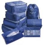 8-piece Set Luggage Divider Bag Travel Storage Clothes Underwear Shoes Organizer Packing Cube Bag - Image 8