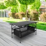 1Pc Folding Camping Table Portable Lightweight Aluminum Roll-up Picnic BBQ Desk With Carrying Bag For Outdoor Beach Backyard Party Patio Fedex Shipping - Image 7