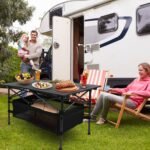 1Pc Folding Camping Table Portable Lightweight Aluminum Roll-up Picnic BBQ Desk With Carrying Bag For Outdoor Beach Backyard Party Patio Fedex Shipping - Image 3