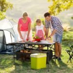 1Pc Folding Camping Table Portable Lightweight Aluminum Roll-up Picnic BBQ Desk With Carrying Bag For Outdoor Beach Backyard Party Patio Fedex Shipping - Image 4