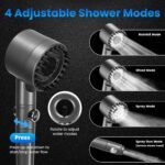 1Pc Portable Shower For Camping Include IPX7 Waterproof 6000mAh Rechargeable Shower Filtered Shower Head 5.3Gallon Foldable Bucket For Hiking Beach Travel Car Pet - Image 3
