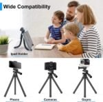 Portable And Adjustable Flexible Phone Tripods Camera Stand Holder With Wireless Remote And Universal Phone Mount - Image 2