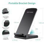 Qi Wireless Fast Charger Charging Pad Stand Dock For Galaxy Phone - Image 2