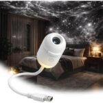 Projection Night Light - USB Powered Starry Sky Lamp for Bedroom Nursery Ambient Lighting