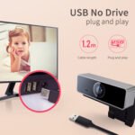1Pc FHD 1080P Webcam USB PC Computer Webcam Auto Focus With Microphone 60-Degree Widescreen - Image 2