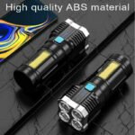 POWERFUL Tactical Quad-Core Super Bright Torch LED Flashlight USB Rechargeable Camping - Image 9