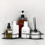 1pc Wall Mounted Bathroom Shelf, Shower Caddy Rack, No Punching Triangle Storage Rack For Bathroom Kitchen, Bathroom Accessories - Image 5