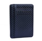 New Fashion Pu Leather Carbon Fiber Wallet Mini Slim Wallets Business Men Credit Card ID Holder with RFID Anti-chief Purse - Image 4