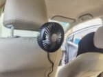 1Pc Car Cooling Fan Portable Rotatable USB Vehicle Fan Backseat Clip Fan Dashboard Window Suction Fan For SUV RV Pickup With 3 Speeds - Image 7
