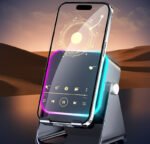 Induction Folding Desktop Phone Stand Multifunctional Wireless Speaker Ambient Light - Image 4