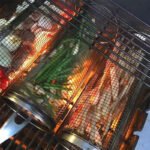 Rolling Grilling Basket Metal BBQ Barbecue Basket Net Portable Outdoor Camping Barbecue Rack Kitchen Gadgets - Image 10