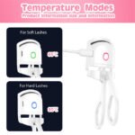 Heated Eyelash Curler Electric Temperature Control Mini Eyelash Curler Electric Portable Charging - Image 6
