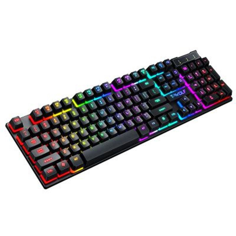 3291490103103.jpg Gaming Usb Luminous Wired Keyboard Floating Manipulator - Image 1