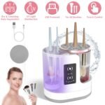 4 In 1 Electric Makeup Brush Cleaner USB Powered Automatic Brush Blender Machine With Timer Digital Display Cleaning Drying