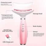 Neck Face Massager, Skin Care Face Massage Tool, 3-in-1 Facial Massager, Face Sculpting Tool With Thermals, Vibration - Image 5