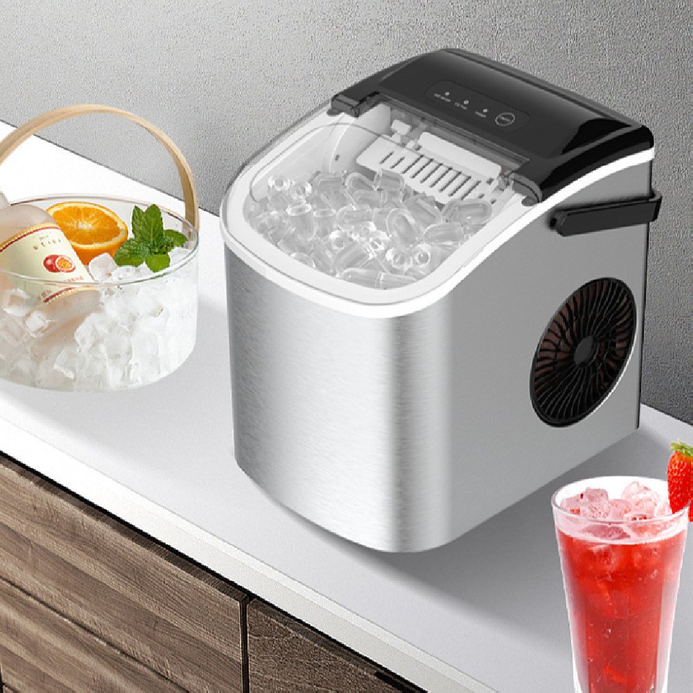 35b4734b-0266-4d75-9f89-9e687257fa2e.jpg Home Ice Machine Small Ice Maker - Image 1