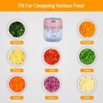 Mini Electric Garlic Chopper 8.45OZ Cordless Garlic Mincer Food Chopper Rechargeable Food Blender Chili Nut Onion Pepper Meat Ginger Food - Image 10
