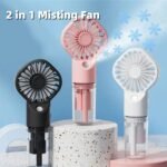 Strong Power Spray Humidification Small Mist Fan Humidification Usb Charging Portable Fan