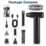 1Set Compressed Air Duster Brushless Motor 250000RPM Stepless Variable Speed 1WmAh Battery Cordless Dust Blower Vacuum Cleaner Portable Jet Dry Blower For PC Keyboard Car Home - Image 5