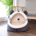 Winter pet cat house with velvet - Image 7
