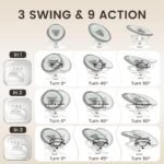 Baby Swing For Infants With Motion Detection, Electric Baby Swing With 3 Swing Modes, 12 Lullabies  5-Speeds - Image 10