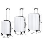 3-in-1 Multifunctional Large Capacity Traveling Storage Suitcase White - Image 9