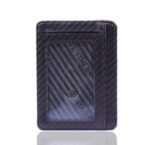 New Fashion Pu Leather Carbon Fiber Wallet Mini Slim Wallets Business Men Credit Card ID Holder with RFID Anti-chief Purse - Image 2