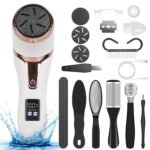 17Pcs Electric Foot Callus Remover With Vacuum Foot Grinder Rechargeable Foot File Dead Skin Pedicure Machine With 3 Grinding Heads 2 Speeds Foot Care Tool - Image 2